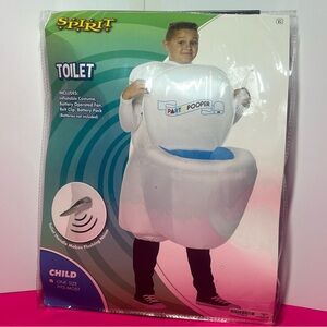 Spirit Halloween Inflatable Toilet Costume Child One Size Funny Gag Party Pooper